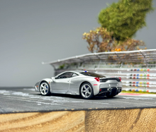 Load image into Gallery viewer, TOC 1:64 Silver FE458 Speciale Sports Model Diecast Metal Car New Collection
