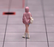 Load image into Gallery viewer, 1:64 Painted Figure Model Miniature Resin Sand Pretty Pink Top Girl Beauty Lady
