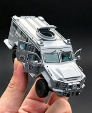 Load image into Gallery viewer, MVA 1:64 Gray Bearcat G3 AFV Armored Vehicle Police Figures Model ABS Car New Collection
