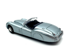 Load image into Gallery viewer, 1:76 1948 Silver XK120 Convertible Classic Sports Model Diecast Metal Car New Collection
