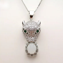 Load image into Gallery viewer, Nature Jade Leopard Pendant Necklace Gift For Woman Jewelry charm Blessing d
