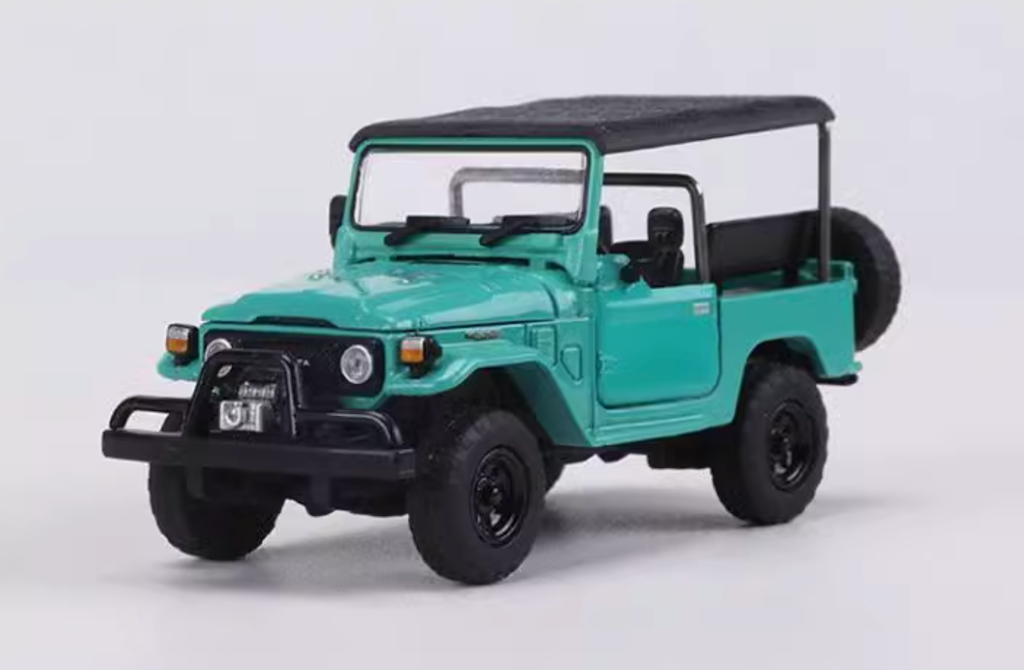 RM 1:64 Green Land Cruiser FJ40 J40 LC40 ORV Model Diecast Metal Car New Collection