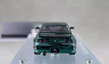 Load image into Gallery viewer, FH 1:64 Green Carbon Skyline GTR R33 Racing Sports Model Diecast Metal Car New Collection
