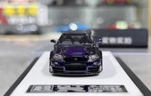 Load image into Gallery viewer, BZMW 1:64 Purple Skyline GTR R34 NISMO Z-Tune Model Diecast Resin Car New Collection
