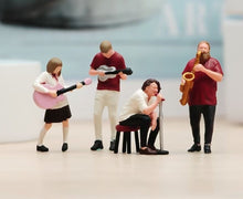 Load image into Gallery viewer, 1:64 Painted Figure Model Miniature Resin Diorama Sand Band Musician Members Set
