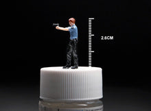 Load image into Gallery viewer, 1:64 Painted Figure Mini Model Miniature Resin Diorama Police Car Accident Scene New Scene
