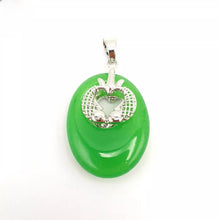 Load image into Gallery viewer, Nature Jade Double Fish Pendant Necklace Gift Jewelry charm Blessing Lucky new e
