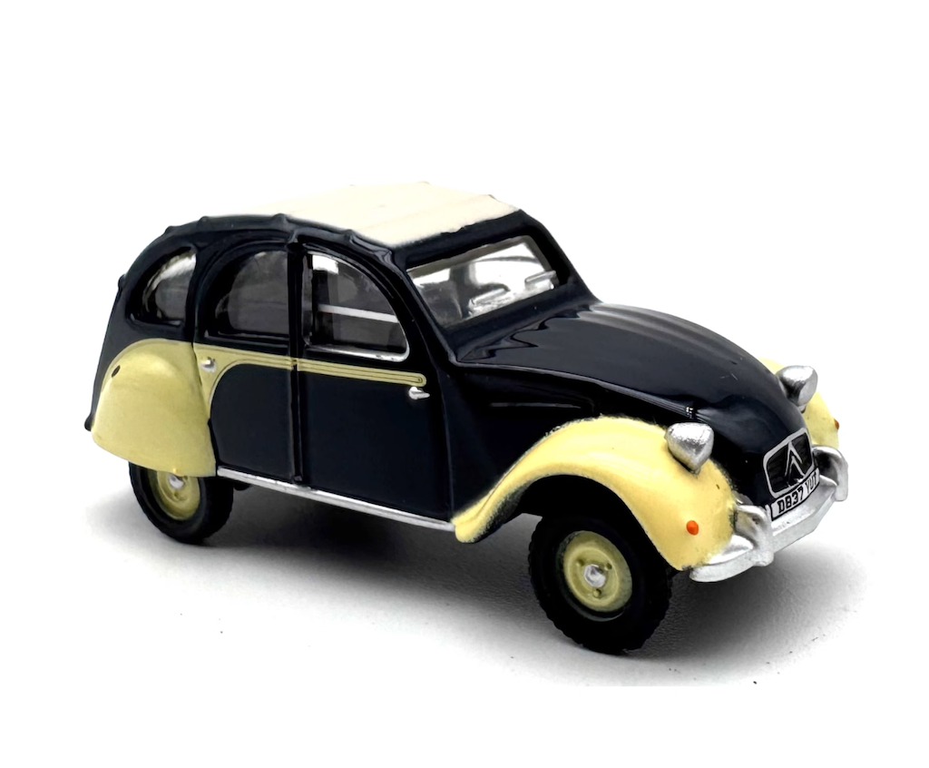 1:76 Black 1986 2CV Classic Sports Model Diecast Metal Car New Collection
