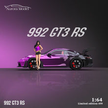 Load image into Gallery viewer, Aurora 1:64 992 GT3 RS RWB 964 Karting Figure Sport Model Diecast Metal Car
