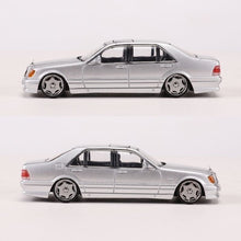 Load image into Gallery viewer, SW 1:64 Silver W140 VIP Sedan Sports Model Diecast Metal Car
