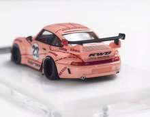 Load image into Gallery viewer, Fuelme 1:64 Pink #23 911 RWB 993 Racing Sports Model Diecast Resin Car New Collection

