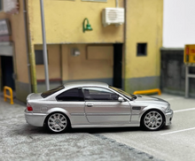 Load image into Gallery viewer, SH 1:64 Silver M3 E46 CLS Coupe Racing Sports Model Diecast Metal Car New
