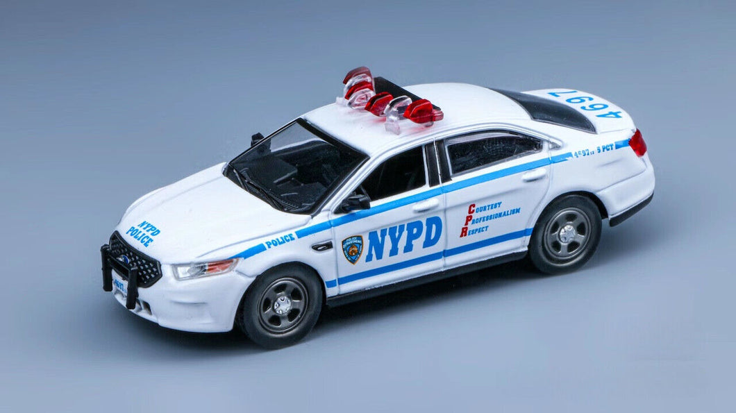 1:64 596Model Ford Taurus NYPD Police Classic Model Diecast Metal Car New Collection