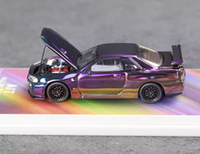 Load image into Gallery viewer, Aurora 1:64 JDM Skyline GTR R34 Z-tune AIT Sports Model Diecast Metal Car New Collection
