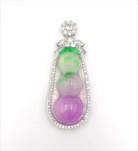 Load image into Gallery viewer, Nature Jade Fortune Beans Pendant Necklace Gift Jewelry charm Blessing Lucky f
