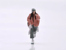 Load image into Gallery viewer, 1:64 Painted Figure Model Miniature Resin Diorama Toy Sand Casual Wearing Girl
