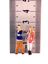 Load image into Gallery viewer, 1:64 Painted Figure Model Miniature Resin Diorama Baseball Jacket Man Pink Lady
