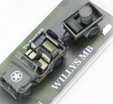 Load image into Gallery viewer, TM 1:64 Military Wellys MB Trailer Model Diecast Metal Car New Collection
