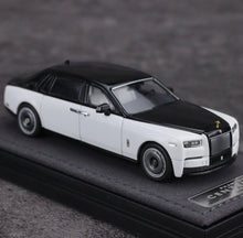 Load image into Gallery viewer, Banana 1:64 Black White Phantom VIII Centenary Model Diecast Metal Car New Collection
