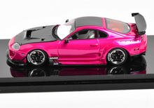 Load image into Gallery viewer, YM 1:64 JDM Pink Supra A80 JAZ80 Racing Sports Model Diecast Resin Car New Collection
