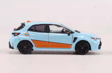 Load image into Gallery viewer, GCD 1:64 JDM Gulf GR Corolla Hatchback Sports Model Metal Diecast Car New Collection
