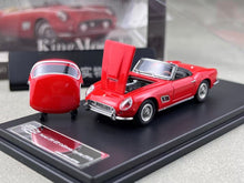 Load image into Gallery viewer, King 1:64 Red 250GT California Spyder SWB Sport Model Diecast Metal Car New Collection
