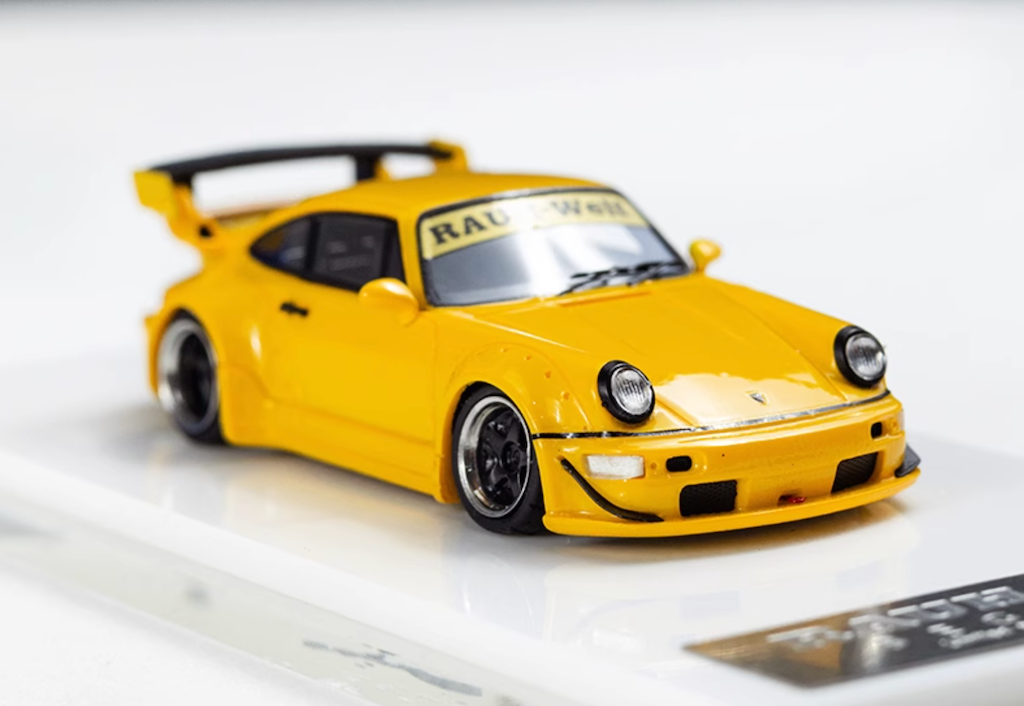 RW 1:64 Yellow RWB 964 Racing Sports Classic Model Diecast Resin Car New Collection