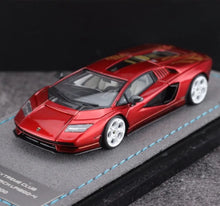Load image into Gallery viewer, EC 1:64 Red Countach LPI800-4 Racing Sports Model Diecast Resin Car New Collection
