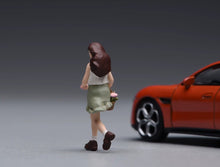 Load image into Gallery viewer, 1:64 Painted Figure Model Miniature Resin Diorama Toy Sand Running Girl Lady

