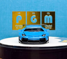 Load image into Gallery viewer, PGM 1:64 Blue Aventador LP700-4 LB Round Sports Model Diecast Metal Car New Collection
