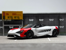 Load image into Gallery viewer, CM 1:64 White Red 765LT ELVA Racing Sports Model Diecast Metal Car New Collection
