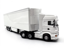 Load image into Gallery viewer, 1:76 White Scania R580 Refrigerated Container Truck Model Diecast Metal Car
