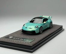 Load image into Gallery viewer, ZJWJ 1:64 Cyan‌ 911 GT3 Sports Model Diecast Resin Car New Collection
