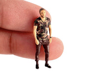 Load image into Gallery viewer, 1:64 Painted Figure Model Miniature Resin Diorama Sand Band Guitarist Artists
