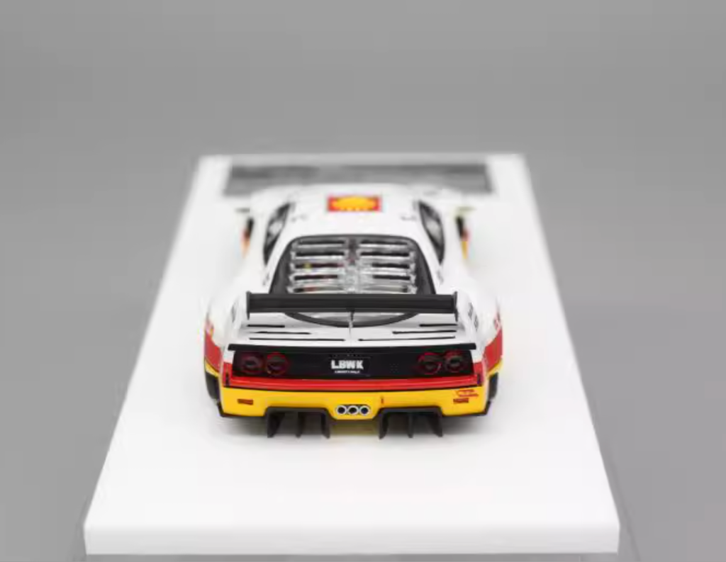 Fuelme 1:64 Yellow Shell LBWK F40 LM Racing Sports Model