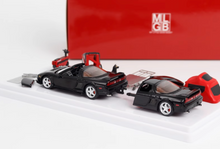 Load image into Gallery viewer, MLGB 1:64 Black NA1 NSX TRA Camper Trailer Sport Model Diecast Metal Car New
