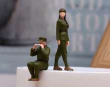 Load image into Gallery viewer, 1:64 Painted Figure Model Miniature Resin Diorama Toy Sand Lady Man Soldier
