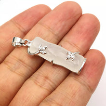 Load image into Gallery viewer, Nature Jade Bamboo Pendant Necklace Gift Jewelry charm Blessing Lucky White S
