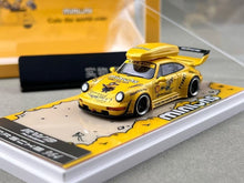 Load image into Gallery viewer, ZJWJ 1:64 Yellow RWB 964 Roof Box Sports Model Diecast Metal Car New Collection
