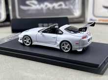 Load image into Gallery viewer, FS 1:64 White Supra A80 Targa Convertible Sports Model Diecast Metal Car New Collection
