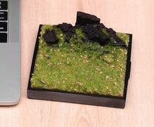 Load image into Gallery viewer, 1:64 Painted Car Model Base Miniature Diorama Sand Artificial Grassland Scenario

