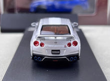 Load image into Gallery viewer, MH 1:64 Silver 50th Skyline GTR R35 Racing Sports Model Diecast Metal Car New Collection
