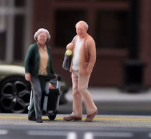 Load image into Gallery viewer, 1:64 Painted Figure Model Miniature Resin Diorama Toy Sand Aged Elderly Couple
