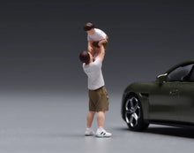 Load image into Gallery viewer, 1:64 Painted Figure Model Miniature Resin Diorama Toy Sand Father and Son Boy
