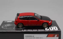Load image into Gallery viewer, JDM64 1:64 Red Carbon Civic EG6 SIR Sports Model Diecast Metal Car New Collection
