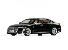 Load image into Gallery viewer, JKM 1:64 Black S8 L D5 Luxury Sedan Sports Model Diecast Metal Car New Collection
