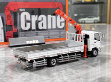 Load image into Gallery viewer, GCD 1:64 White Fuso Fighter Crane Truck Head Model Diecast Metal Car New Collection

