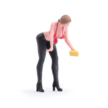 Load image into Gallery viewer, 1:64 Painted Figure Model Miniature Resin Diorama Sand Car Wash Girl Lady Sexy New Collection
