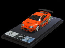 Load image into Gallery viewer, TM 1:64 JDM FNF Orange Supra A80 Paul Figure Sport Model Diecast Metal Car New Collection
