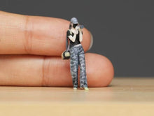 Load image into Gallery viewer, 1:64 Painted Figure Model Miniature Resin Diorama Sand Photographer Camera Girl
